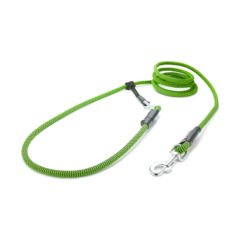 Preview: EASYLONG Hundeleine - L - 4m - grün und schwarz im Zickzack